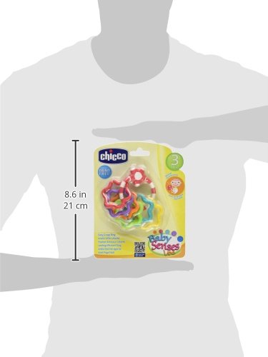 Chicco- Baby Senses Line Big & Small Sonajero Anillos Fáciles de Agarrar, Multicolor (00005954000000)