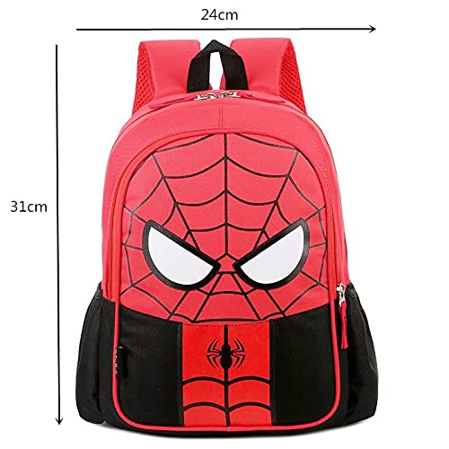 CHUANGOU Mochila Spiderman Mochilas Infantiles Bolsa Escuela Mochila para Niños de Libro de Jardín de Infantes Ajustables Mochila de Libro de Niñas de Escuela Primaria