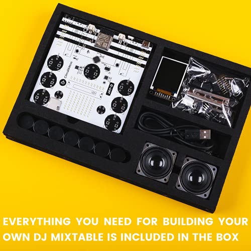 CircuitMess Jay-D - Kit mixtable para DJ | Aprende electrónica y codificación | Proyectos STEM para niños de 11 años en adelante | Juguete de construcción STEM | Kit de educación musical