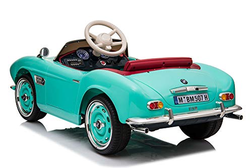 Clásico BMW507 Licenciado 12V 7A Batería Paseo Eléctrico En Coche De Juguete Con Ruedas EVA (AQUA)