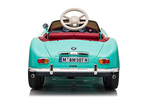 Clásico BMW507 Licenciado 12V 7A Batería Paseo Eléctrico En Coche De Juguete Con Ruedas EVA (AQUA)