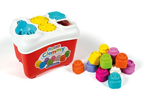 Clementoni-17171 - Soft Clemmy Cubo de Actividades - construcciones blanditas para bebé a partir de 10 meses