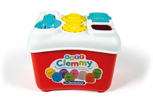 Clementoni-17171 - Soft Clemmy Cubo de Actividades - construcciones blanditas para bebé a partir de 10 meses