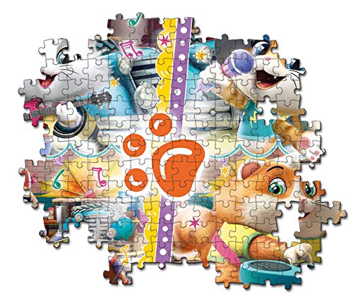 Clementoni-44 Cats Puzzle 104 Piezas Glitter 44 Gatos (27539.7)