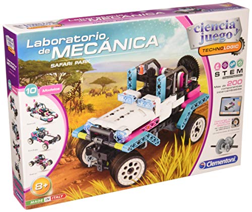 Clementoni-55332 - Mechanics - Safari Park - juego de construcciones mecánica a partir de 8 años