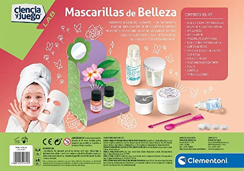 Clementoni-55351 - Mascarilla de Belleza - juego científico a partir de 8 años