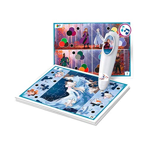 Clementoni 59141 Lámpara electrónica Quiz Basic Disney – Frozen 2 (Frozen 2), Juego Educativo Interactivo para niños de 3 a 6 años, Adecuado para guardería, Regalo de Pascua