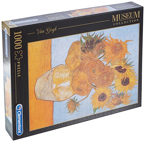 Clementoni, Diseño Van Gogh: Los Girasoles. Puzzle 1000 Piezas