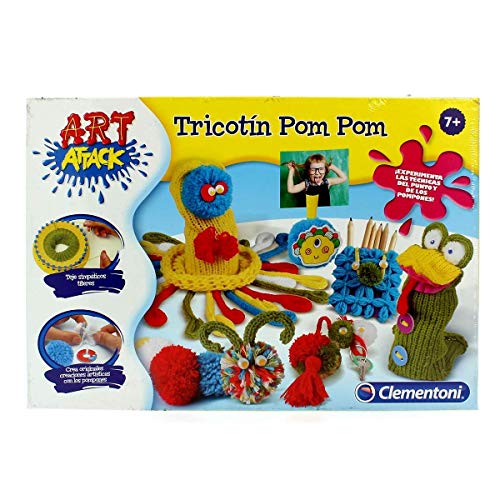 Clementoni- Juego Pon-45x31 Tricotin Pon Art Attack, única (55211.5)