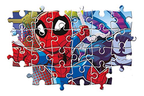 Clementoni- Marvel Other 3 Puzzles 48 Piezas Superhero (25248.0)