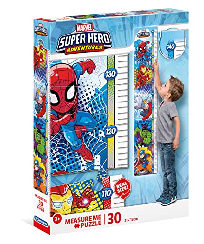 Clementoni Marvel Other Puzzles Metro 30 Piezas Maxi Superhero, Multicolor (20337.6)