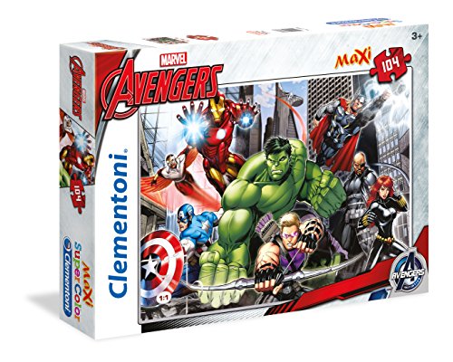 Clementoni-Marvel The Avengers Pingüinos De Madagascar Puzzle, 104 Piezas, Color (236886)