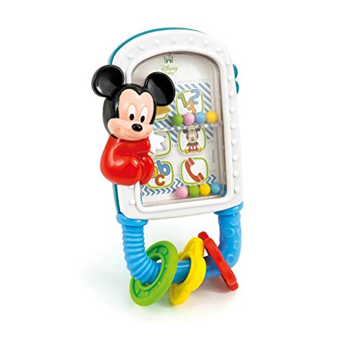 Clementoni- Mickey Disney Sonajero mordedor para Smartphone, Miscelanea (145041)