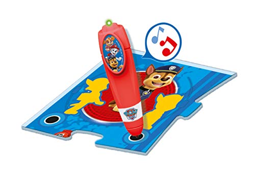 Clementoni - Paw Patrol-Tapeta Gigante Juego Educativo electrónico con bolígrafo Interactivo, Puzzle para niños de 3 años + (versión en Italiano), Fabricado en Italia, Multicolor, 16336