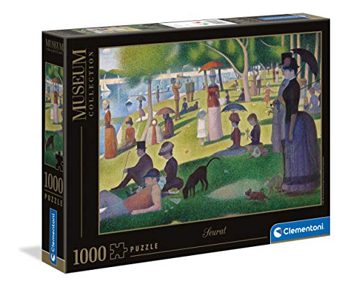 Clementoni-PZL 1000 Seurat UNA Tarde DE Domingo EN LA Isla DE LA Grande JATTE Puzzle Adulto, Multicolor (39613)