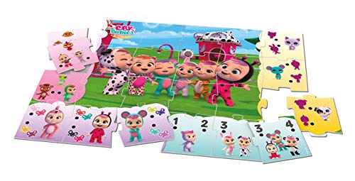 Clementoni - Sapientino-Alfombra Gigante Interactivo-Cry Babies-Puzzle para niños-Juegos Quiz (versión en Italiano) -Fabricado en Italia, 3 años +, 16279