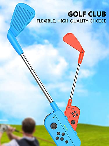 Club de golf para juegos de golf de Mario, interruptor de barra de golf con barra telescópica compatible con Nintendo Switch, Golf Joy Sports Games Handgrip Accesorios para Mario Golf Super Rush