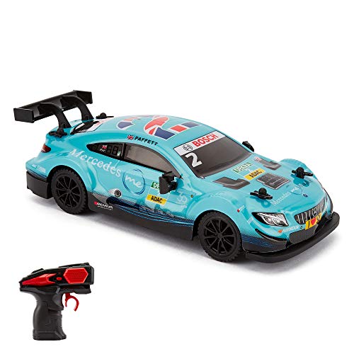 CMJ RC Cars 124RMBL Mercedes DTM - Mando a Distancia Oficial para Coche (Escala 1:24, 2,4 GHz), Color Azul