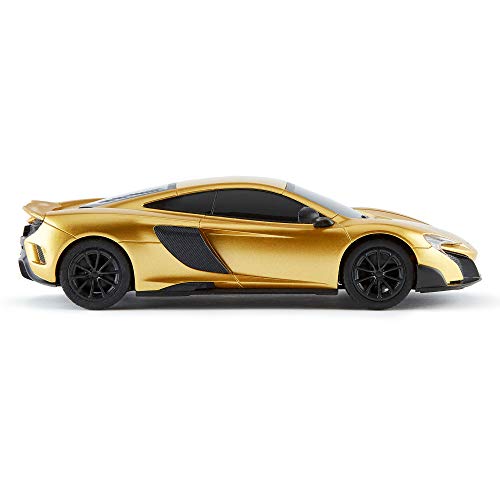 CMJ RC Cars ™ McLaren 675LT Coche de control remoto con licencia oficial Luces de trabajo a escala 1:24 2.4Ghz Gold