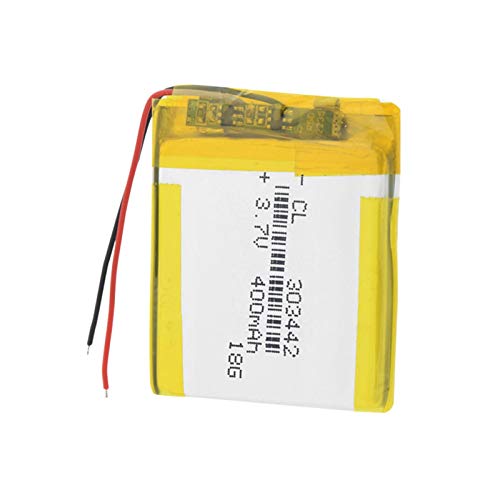 CNMMGL BateríAs De PolíMero De Litio De 3.7v 303442 400mah, Batería Recargable De Lipo Usada para La Radio Teledirigida del Libro ElectróNico 1piece