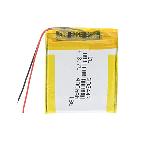 CNMMGL BateríAs De PolíMero De Litio De 3.7v 303442 400mah, Batería Recargable De Lipo Usada para La Radio Teledirigida del Libro ElectróNico 1piece