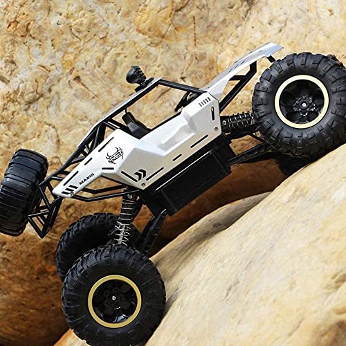 Coche RC 4X4 Aleación Rock Crawler 1/12 4WD Monster Truck, Coche De Escalada Todoterreno con Control Remoto De Gran Tamaño, Vehículo De Emoción RC A Prueba De Agua De 2,4 GHz, para Niños