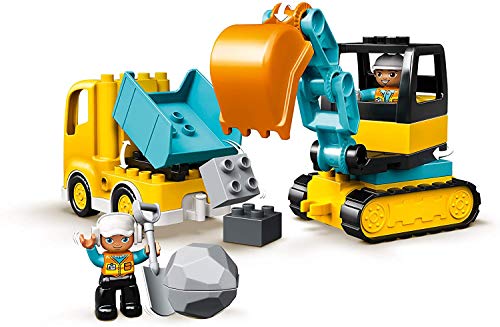 Collectix Lego Duplo 10931 - Juego de excavadora y cargadora de ruedas