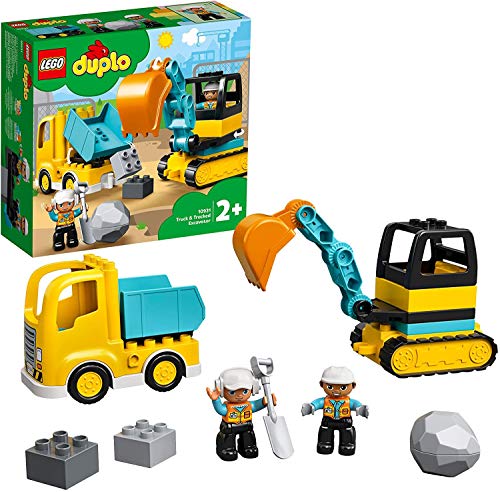 Collectix Lego Duplo 10931 - Juego de excavadora y cargadora de ruedas