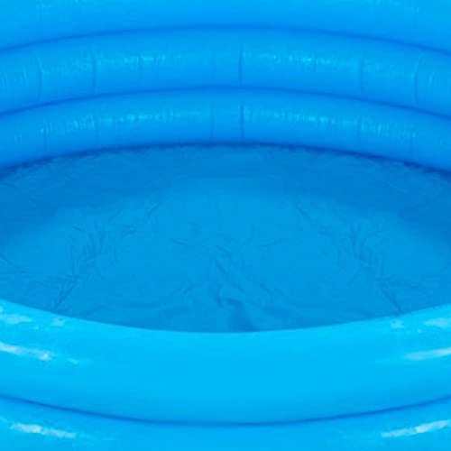 com-four® Piscina Infantil, Piscina Infantil de 3 Anillos en Azul con Parches de reparación, 114x25cm, Aprox. 132 litros