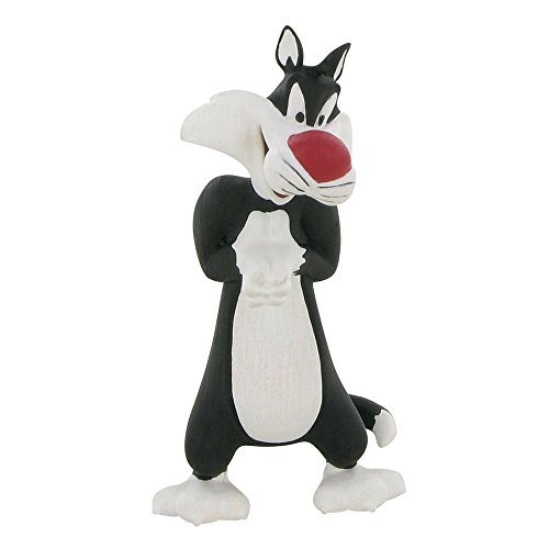 Comansi Lote 7 Figuras Looney Tunes - Bugs Bunny - Piolín - Pato Lucas - Silvestre - Coyote - Correcaminos - Tazmania