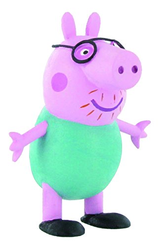 Comansi- Peppa Daddy Pig Mini Figura, Multicolor, 6.5 cm (Y99682)