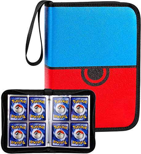 COMECASE Carpeta de cartas de trading para álbumes, fundas para tarjetas Pokemon, gatitos explosivos, juego de cartas Uno con 40 hojas de 8 bolsillos premium