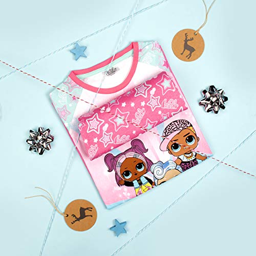 Conjunto de Pijama de LOL para Ni–as | Edad de 5 a 12 | Conjunto de Pijama de Confetti Pop Lil Sisters de Mangas Largas | 100% Algod—n Disfraz de Surprise Doll | Mercanc’a Oficial | Regalo para Ni–as