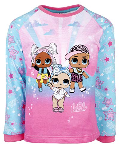 Conjunto de Pijama de LOL para Ni–as | Edad de 5 a 12 | Conjunto de Pijama de Confetti Pop Lil Sisters de Mangas Largas | 100% Algod—n Disfraz de Surprise Doll | Mercanc’a Oficial | Regalo para Ni–as