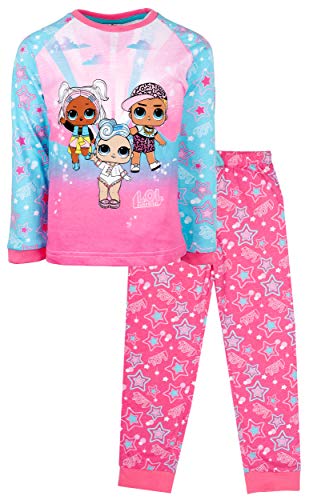 Conjunto de Pijama de LOL para Ni–as | Edad de 5 a 12 | Conjunto de Pijama de Confetti Pop Lil Sisters de Mangas Largas | 100% Algod—n Disfraz de Surprise Doll | Mercanc’a Oficial | Regalo para Ni–as