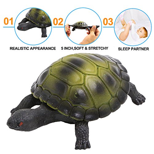 Conjunto de Tortuga de Goma de 5 Pulgadas ( 8 Paquetes), Material de alta elasticidad. Se puede esconder en la cáscara, Juguetes de Baño, Piscina, Bañera de Animales Marinos del Mundo Zoológico