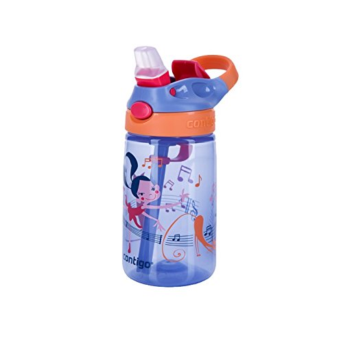 Contigo Gizmo Flip Botella de Agua con Dispositivo antigoteo y antiderrames, Unisex niños, Morado (Wink Dancer), Talla Única