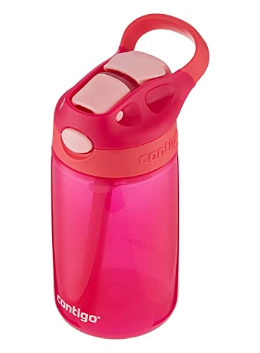 Contigo Gizmo Flip Botella Infantil Boquilla Autospout con Pajita, Libre de BPA, Sistema antiderrame, optimo para guardería, Escuela y Deportes, Unisex-Youth, Navy (Blazer), 420ml