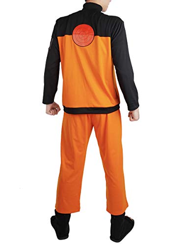 CoolChange Disfraz de Uzumaki Cosplay para los Fans de Naruto | Pantalones y Chaqueta Ninja | Talla: XL