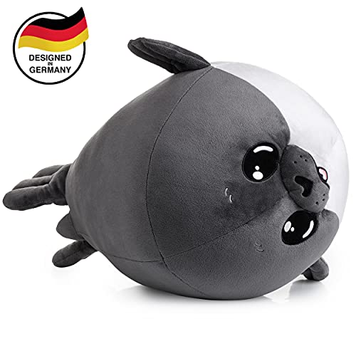 corimori® - Animales de Peluche XXL Grandes para niños pequeños, mullidos y Suaves, Calidad Suave (Bubbles (Gris))