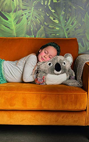 COZY NOXXIEZ Juguete de felpa para calentar manos – Animales de safari – Lindas almohadas para niños, mullidas y suaves, cojines reutilizables de animales para niñas, niños, bebés (flamenco)