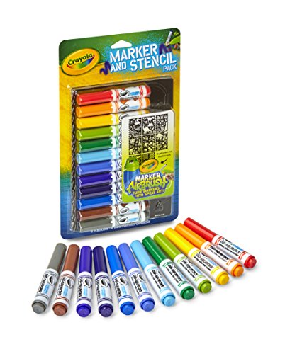 Crayola 04-8735 - Set Recarga Rotuladores y Plantillas Color Spray Boy , color/modelo surtido