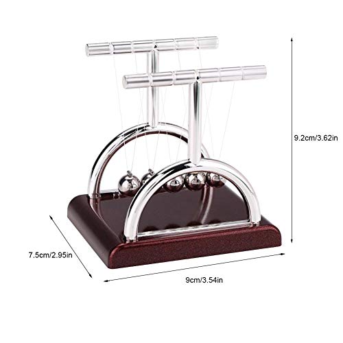 Cuna de Newton Equilibrio Bola Física Ciencia Péndulo Juguete Rompecabezas Línea de Nylon Escritorio Divertido Gadget