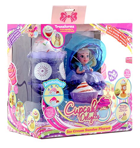 Cupcake Surprise- Muñeca Playset Helado (Haschel 34659)