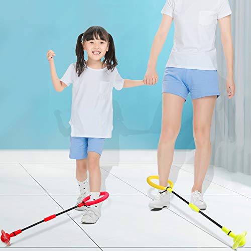 Cutito Sports Swing Bola, LED Juguete Parpadeante Colorido Anti Perdidas Tobillo Saltar Círculo, Plegable Saltador Anillo para Niños - Azul