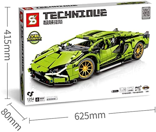 Cxcdxd Technics Sports Car para Lambo Centennial Supercar, 1294 Piezas 1:14 Racing Car Advanced Building Set, Juego de construcción de vehículos coleccionables Compatible con Lego sin Accesorios