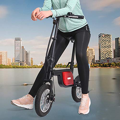 CYC Ss12 Pulgadas Bicicleta Electrica Plegables Neumático Gordo Bicicleta Eléctrica 250w Motor Batería 36v 6.0ah 25 Km/h 3 Modos de Conducción E-Bike Adulto para Viajes Al Aire Libre,Blanco