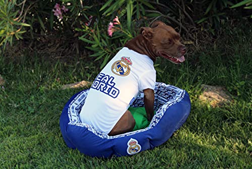 CYP BRANDS Real Madrid SH-01S-RM Camiseta para Perro, Talla S (PT-95-PG)