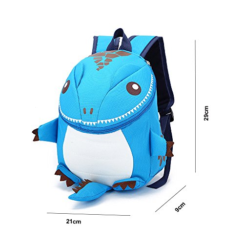 DafenQ Mochila Infantil 3D Dinosaurio Guardería Bolsas PequeñA Bebé Primaria Bolsa para Niños (Verde)