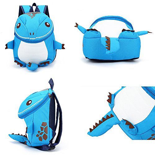 DafenQ Mochila Infantil 3D Dinosaurio Guardería Bolsas PequeñA Bebé Primaria Bolsa para Niños (Verde)